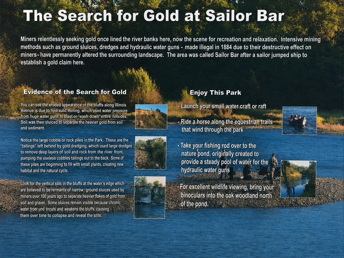 The Search for Gold at Sailor Bar